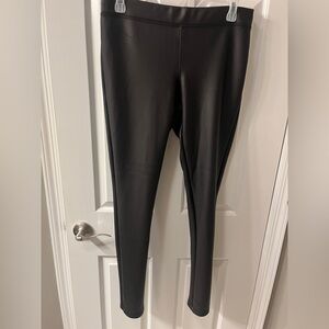 Express Black Faux Leather Pants